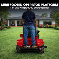 BAUMR-AG 32" Stand-On Zero-Turn Mower, Electric Start, 23hp, 764cc, Hydrostatic Drive, 10 Cut Heights