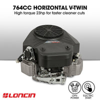 BAUMR-AG 32" Stand-On Zero-Turn Mower, Electric Start, 23hp, 764cc, Hydrostatic Drive, 10 Cut Heights