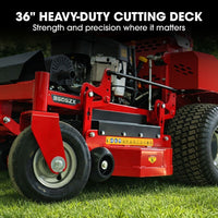 BAUMR-AG 36" Stand-On Zero-Turn Mower, Electric Start, 23hp, 764cc, Hydrostatic Drive, 10 Cut Heights