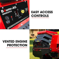 BAUMR-AG 50" Zero-Turn Ride On Mower, Electric Start, 23hp, 764cc, Hydrostatic Drive, 7 Cut Heights