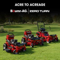 BAUMR-AG 50" Zero-Turn Ride On Mower, Electric Start, 23hp, 764cc, Hydrostatic Drive, 7 Cut Heights