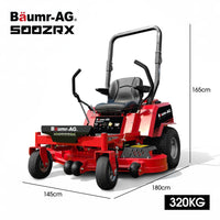 BAUMR-AG 50" Zero-Turn Ride On Mower, Electric Start, 23hp, 764cc, Hydrostatic Drive, 7 Cut Heights