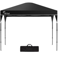 RED TRACK 3.6x2.2m Ultra Compact Folding Gazebo, Carry bag, Portable Outdoor Popup Marquee for Camping Beach, Black