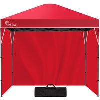 RED TRACK 3x3m Ultra Compact Folding Gazebo, Walls, Carry bag, Portable Outdoor Popup Marquee for Camping Beach, Red