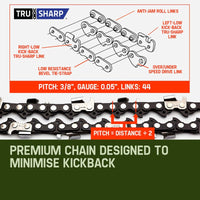 BAUMR-AG 65cc 7in1 Long Reach Garden Multi-tool, Pole Saw, Hedge & Line Trimmer, Brush Cutter, 12" Tree Trimming Pruning Chainsaw Bar, 2 Extension Shafts
