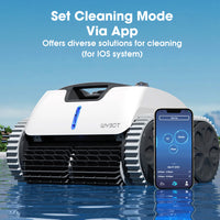 WYBOT Osprey 700 Pro Cordless Robotic Pool Cleaner, Automatic Wall Climbing Vacuum with Strong Suction, Intelligent Path Planning, 90 Min Runtime, Quick Charge, Ideal for Above/In-ground Pools