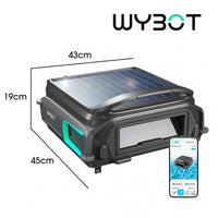 WYBOT F1 Solar Robotic Pool Skimmer, Large 7L Basket, APP Control and Customisable Route, Automatic Cleaner of Leaves and Fine Debris