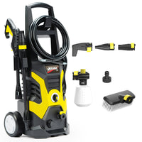 JET-USA RX530 Electric High Pressure Washer, 2400PSI 3 Nozzles, Brush Head Cleaner, Detergent Bottle