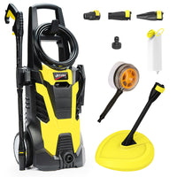 JET-USA RX540s Electric High Pressure Washer, 2900PSI 2 Nozzles, Brush Head, Deck Cleaner, Detergent Bottle