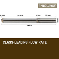 Protege 3HP Submersible Bore Water Pump Deep Well Irrigation Stainless Steel 240V