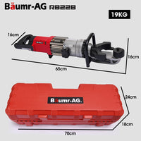 BAUMR-AG 10-22mm 1200W Heavy-Duty Electric Hydraulic Rebar Bender, Carry Case