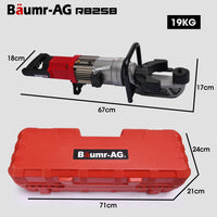 BAUMR-AG 16-25mm 1200W Heavy-Duty Electric Hydraulic Rebar Bender, Carry Case