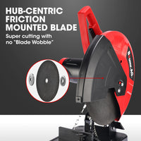 Baumr-AG 2400W 355mm 14" Metal Cut Off Cold Saw, Soft Start, 45 Degree Mitre Chop