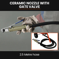 UNIMAC 38L Sandblasting Tank, Pressurised Design with Sandblast Gun Set with Hose