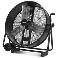 BAUMR-AG 24" 610mm 260W Industrial Mobile Floor Drum Fan, Tilting, Large, Commercial, Heavy-duty Frame, EESS Certified