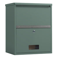 FORTIA Wall Mounted Parcel Post Box Letterbox, Cottage Green