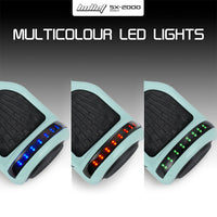 BULLET SX-2000 Hoverboard Scooter, 500W Brushless, UL Certified, AU Compliant, Superior Self Balancing System, LED Lights, Mint Green