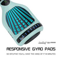 BULLET SX-2000 Hoverboard Scooter, 500W Brushless, UL Certified, AU Compliant, Superior Self Balancing System, LED Lights, Mint Green