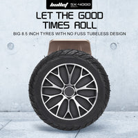 BULLET SX-4000 Hoverboard Scooter, 8.5" Wheels, 700W Brushless, Superior Self Balancing System, UL Certified, LED Lights, Carry Bag, Bronze