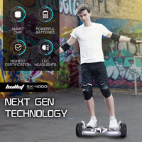 BULLET SX-4000 Hoverboard Scooter, 8.5" Wheels, 700W Brushless, Superior Self Balancing System, UL Certified, LED Lights, Carry Bag, Camo