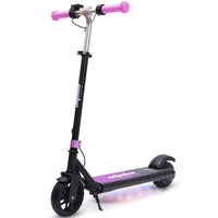 ALPHA Edge Electric Scooter, Kids Aged 6-12, Adjustable Height, 3 Speed Modes, Bluetooth, LED, Pink