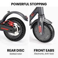 ALPHA Urban 8 Electric Scooter, Suspension, 25km Range, 8.5-Inch Wheels, Brushless Motor, Motorised Commuter eScooter for Adults, Grey