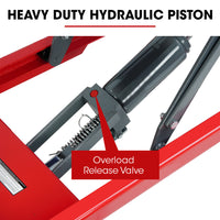 T-REX 300KG Hydraulic High Lift Double Scissor Trolley, 1.3M Max Platform Hgt, Heavy-Duty, for Material Handling