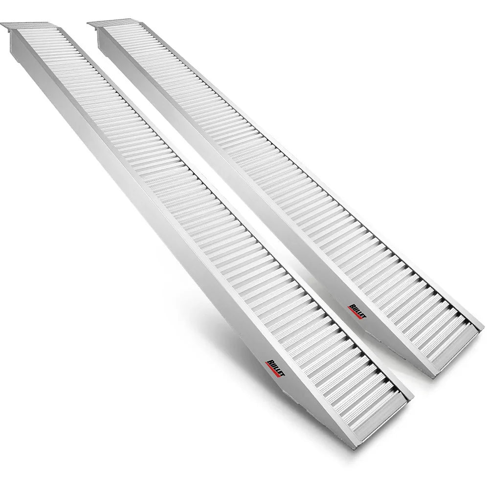 BULLET Pair of 2.5m Aluminium Loading Ramps, 2800kg capacity ...