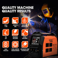 ROSSI 140A MIG/MAG/MMA/ARC/TIG Multi-Purpose Welder MIG-140, Flux/Solid Wire/CO2 Or Argon Gas