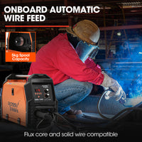 ROSSI 140A MIG/MAG/MMA/ARC/TIG Multi-Purpose Welder MIG-140, Flux/Solid Wire/CO2 Or Argon Gas