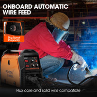 ROSSI 200A MIG/MAG/MMA/ARC/TIG Multi-Purpose Welder MIG-200, Flux/Solid Wire/CO2 Or Argon Gas