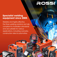 ROSSI 160 Amp Inverter Stick Welder, ideal for Stainless Steel, Aluminium, Carbon Steel, Multi-Metal Gasless Welding Machine, 15A Plug