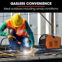 ROSSI 160 Amp Inverter Stick Welder, ideal for Stainless Steel, Aluminium, Carbon Steel, Multi-Metal Gasless Welding Machine, 15A Plug