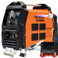 ROSSI 60A Plasma Cutter, Non-Touch Pilot ARC for Easy Cuts of Painted or Rusty Metals, DC Inverter Cutting Machine