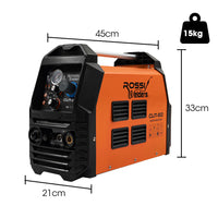 ROSSI 60A Plasma Cutter, Non-Touch Pilot ARC for Easy Cuts of Painted or Rusty Metals, DC Inverter Cutting Machine