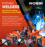 ROSSI 250 Amp Stick Welder, Portable Arc MMA Inverter Welding Machine, 15A Plug