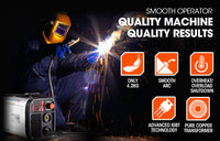 ROSSI 250 Amp Ultra-Portable Welder, MMA ARC Stick DC iGBT Inverter Welding Machine, 15A Plug