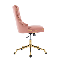 Velvet Home Office Chair- Pink