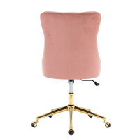 Velvet Home Office Chair- Pink