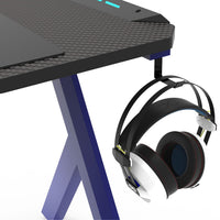 EKKIO RGB Gaming Desk Y Shape Blue 140cm