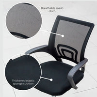 EKKIO Ergonomic Office Chair with Breathable Mesh Design and Lumbar Back Support (Black) EK-OC-104-JF