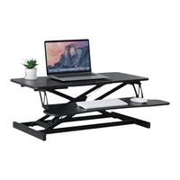 EKKIO Adjustable Standing Desk Riser with Gas Spring (Black) EK-DSR-100-MS