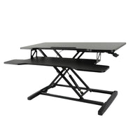 EKKIO Adjustable Standing Desk Riser Stand Up Desk Converter (Black) EK-DSR-101-MS