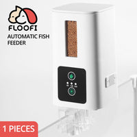 FLOOFI 400ML Automatic Fish Feeder (White) FI-AFF-100-TSE