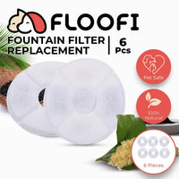 Floofi Pet Water Fountain 2.4 Filter 6Pcs Per Pack