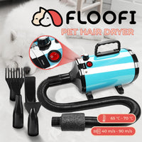 Floofi Pet Hair Dryer Advance Button Version (Blue) FI-PHD-111-DY