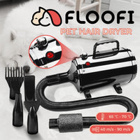 Floofi Pet Hair Dryer Advance Button Version (Black) FI-PHD-108-DY