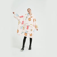 GOMINIMO Hoodie Blanket (Adult Breakfast)