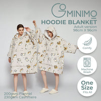 GOMINIMO Hoodie Blanket Adult (Cat)