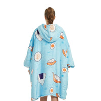 GOMINIMO Hoodie Blanket Adult Sushi